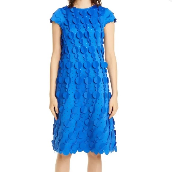 New Paskal Laser Cut Circle Scalloped A-Line Dress Size Medium - Picture 2 of 9